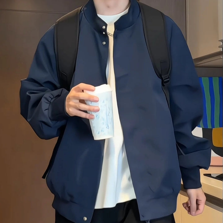 Herren Lässige Funktionsjacke mit hohem Kragen Drune