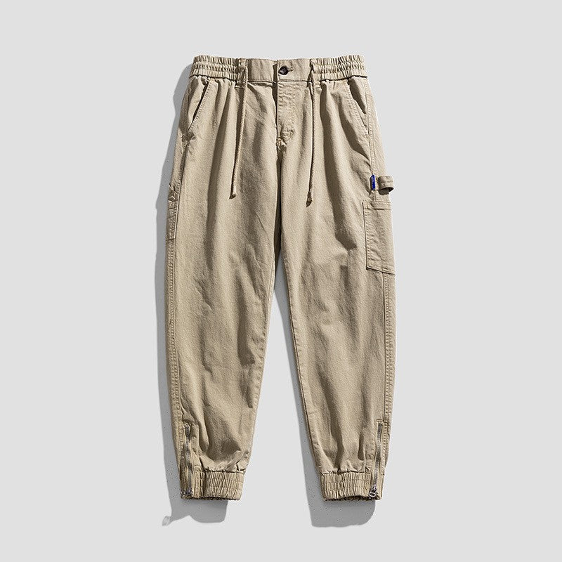 Herren Cargo-Jogginghose im Utility-Look mit elastischem Tunnelzugbund und verstärkten Pattentaschen Drune