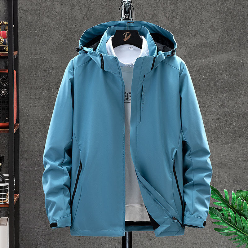 Herren Funktionsjacke mit verstellbarer Kapuze Drune