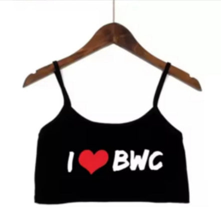 Damen modisches Crop-Top mit verzierten Trägern Drune