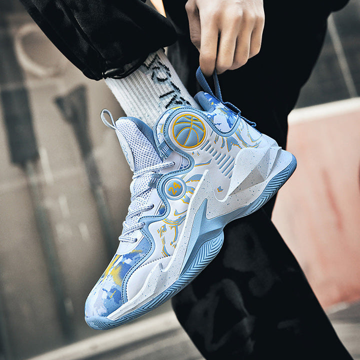 Damen Hochleistungs-Basketball-Sneaker mit atmungsaktivem Mesh-Obermaterial und rutschfester Sohle Drune