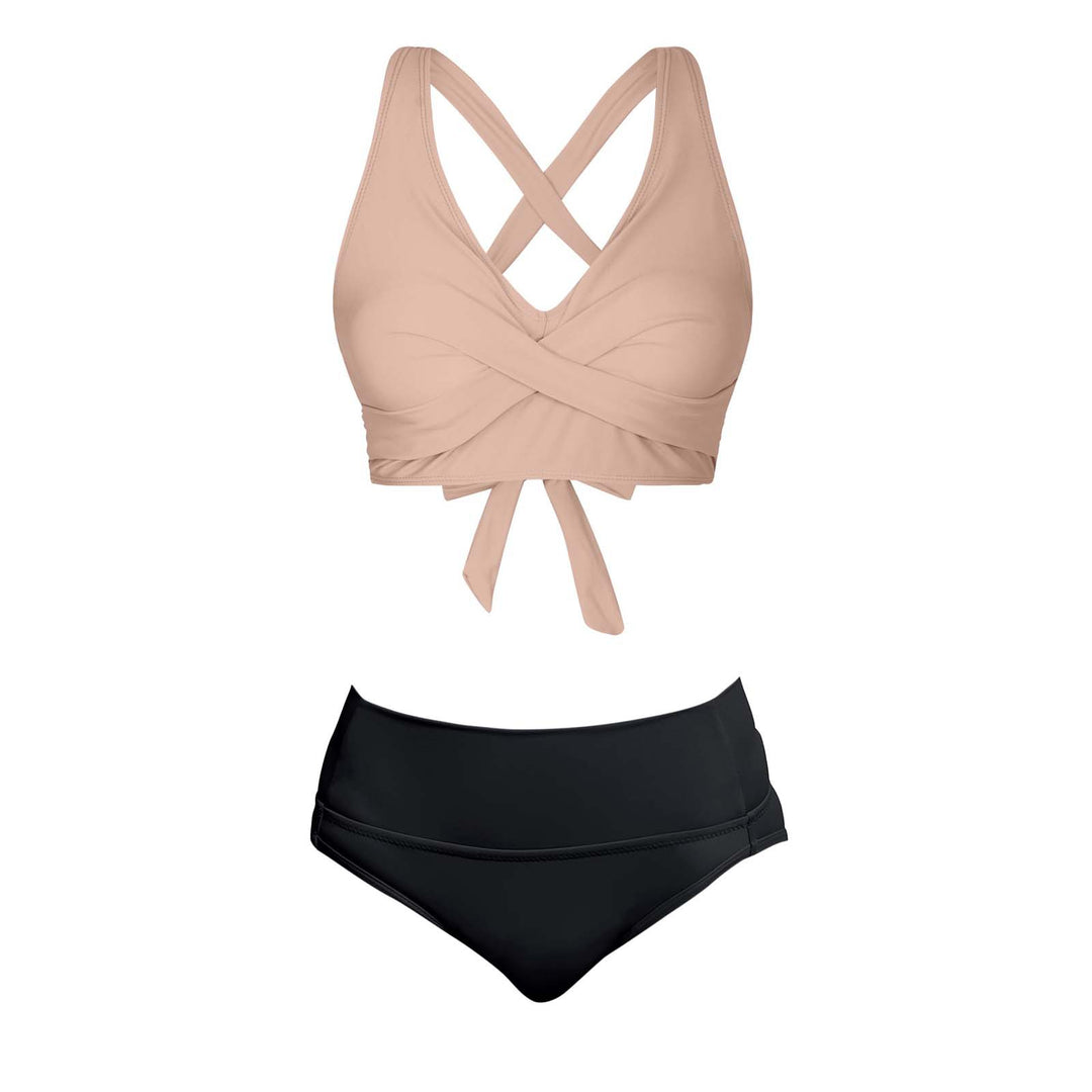 Damen Zweiteiliger Badeanzug mit floralem Design Drune