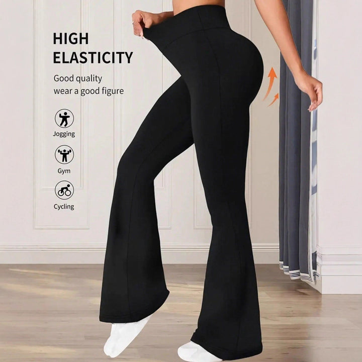 Damen Hochwaisted Flared Leggings Drune