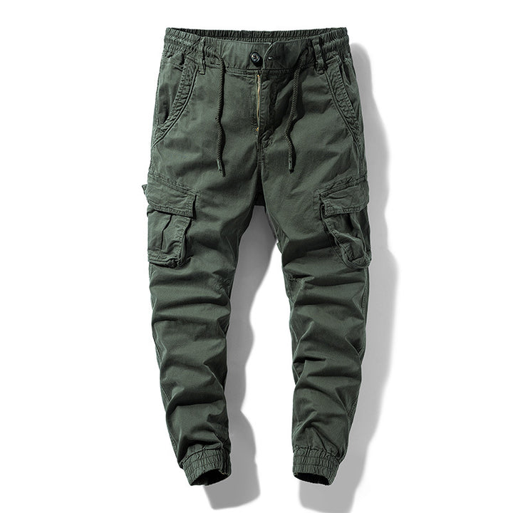 Herren Urbaner Cargojogger mit elastischem Komfortbund, Organizer‑Taschen und gerippten Bündchen Drune