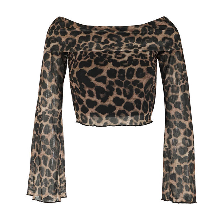 Damen Off-Shoulder Bluse mit weit ausgestellten Ärmeln Drune