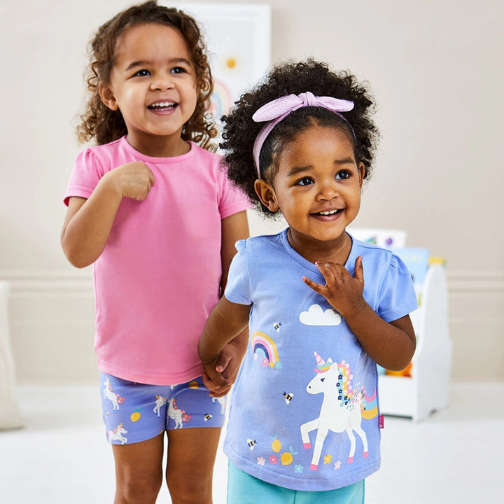 Mädchen T-Shirt mit verspieltem Einhorn-Design Drune