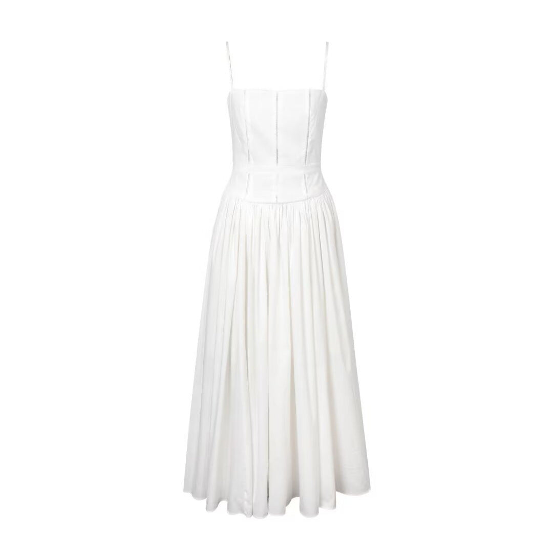 Damen Maxikleid mit elegantem Taillenknoten und raffiniertem Schnitt Drune