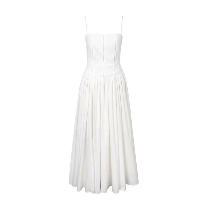 Damen Maxikleid mit elegantem Taillenknoten und raffiniertem Schnitt Drune