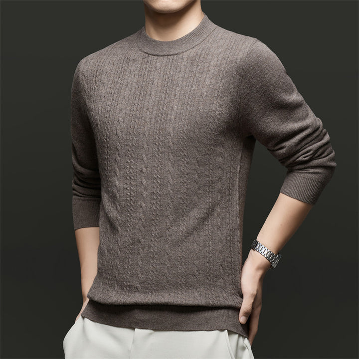 Herren Feinstrickpullover mit modischem Rautenmuster und hochwertiger Baumwollqualität Drune
