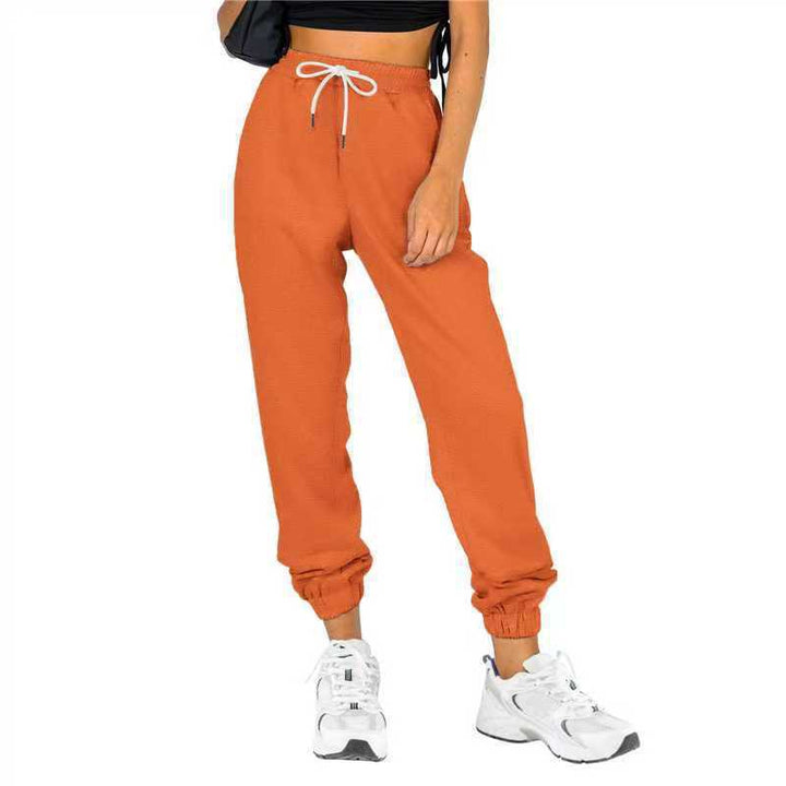 Damen Sportliche Sweatpants mit praktischem Kordelzug und elastischem Bund Drune