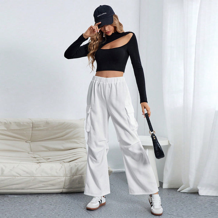 Damen Cargo-Hose mit weitem Schnitt und praktischen Taschen Drune