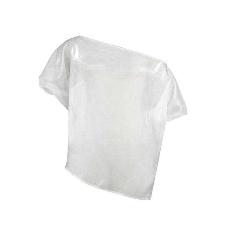 Damen Transparente Chiffon-Bluse Drune