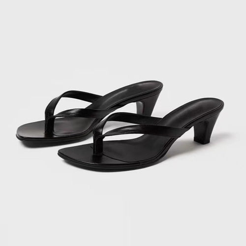 Damen High-Heel Thong Slide Sandalen Drune
