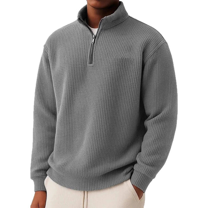 Herren Hochwertiger Pullover mit Reißverschluss Drune