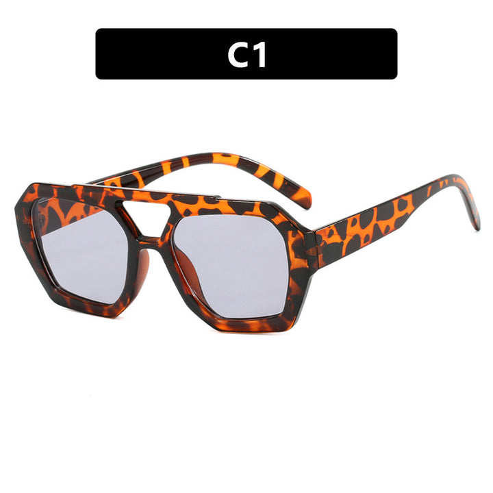 Drune | Unregelmäßige Doppelstrahl-Sonnenbrille
