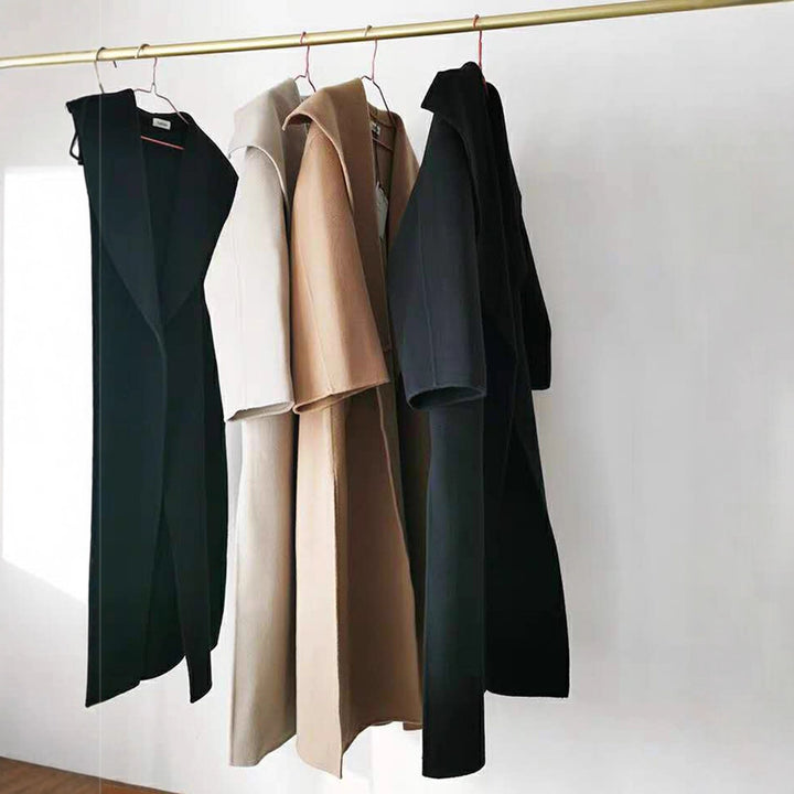 Damen Eleganter Oversize-Mantel mit offenem Vorderteil Drune