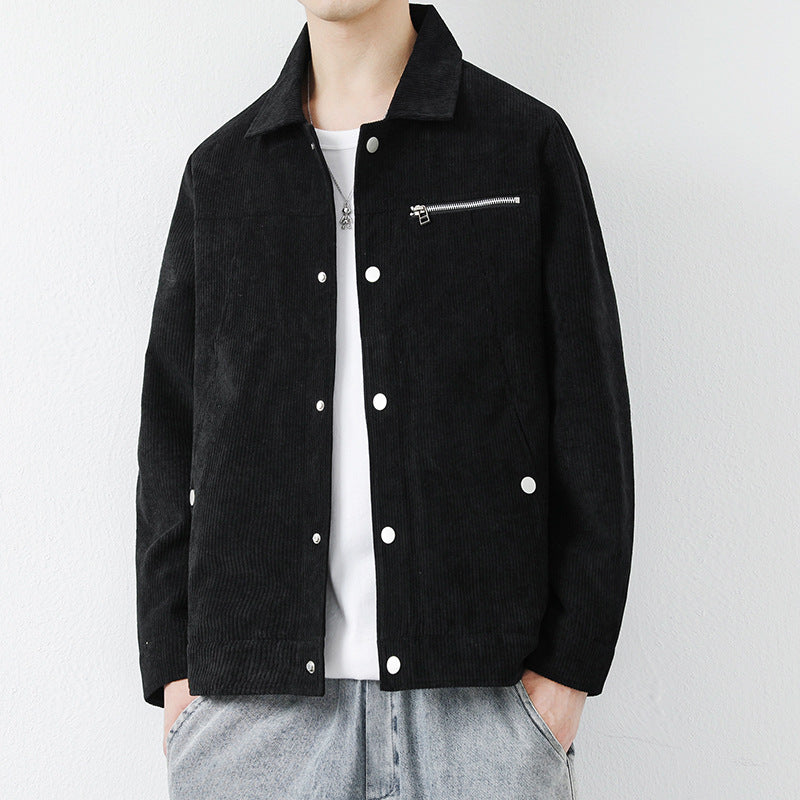 Herren Modische Cordjacke Drune