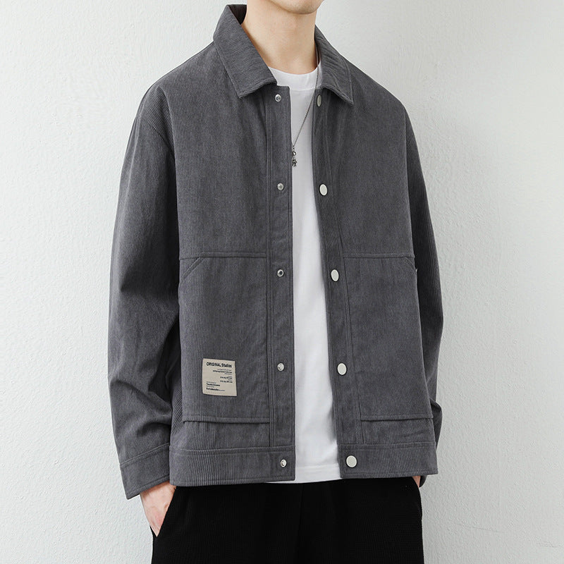 Herren Modische Cordjacke Drune