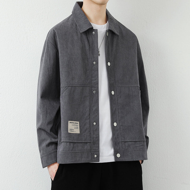 Herren Modische Cordjacke Drune
