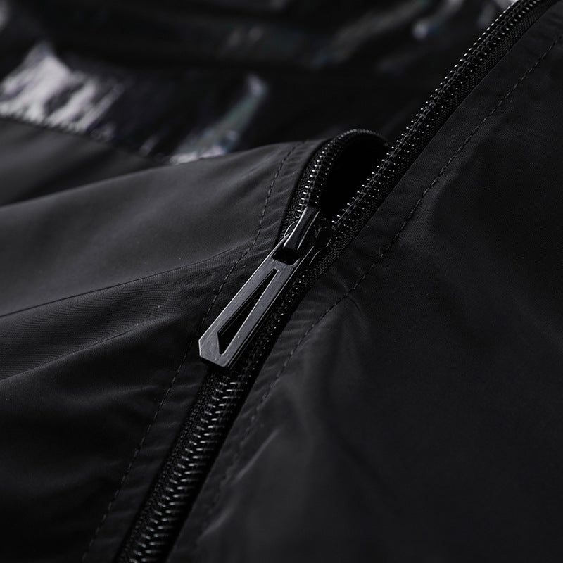 Herren Modische Übergangsjacke mit hochglänzendem Obermaterial Drune