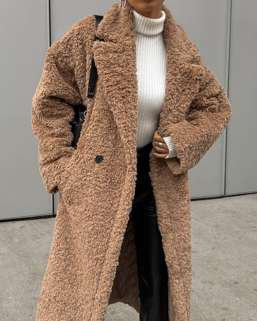 Damen wadenhohe robuste Schnürstiefel mit Plateau-Profilsohle Drune