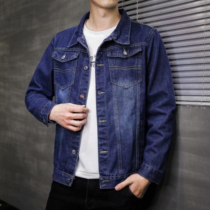 Herren Denimjacke mit Brusttaschen Drune