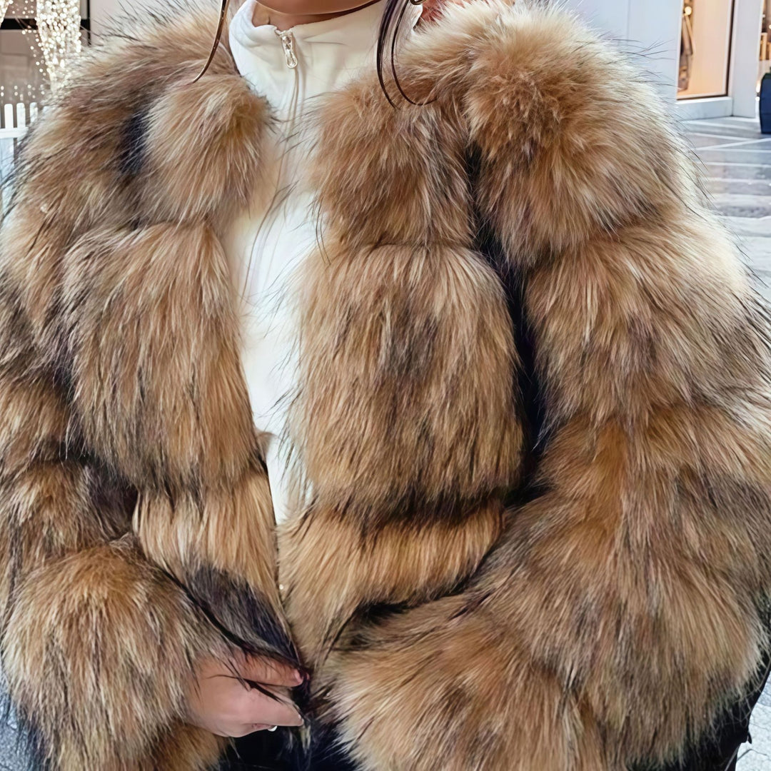 Damen Kunstpelzjacke Drune