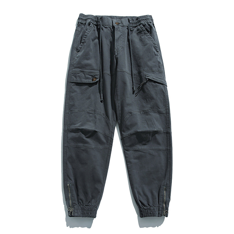 Herren Cargo-Joggerhose im Utility‑Stil mit ergonomischen Kniepaneelen und Reißverschluss‑Knöchel Drune