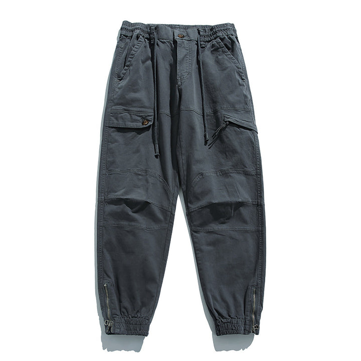 Herren Cargo-Joggerhose im Utility‑Stil mit ergonomischen Kniepaneelen und Reißverschluss‑Knöchel Drune