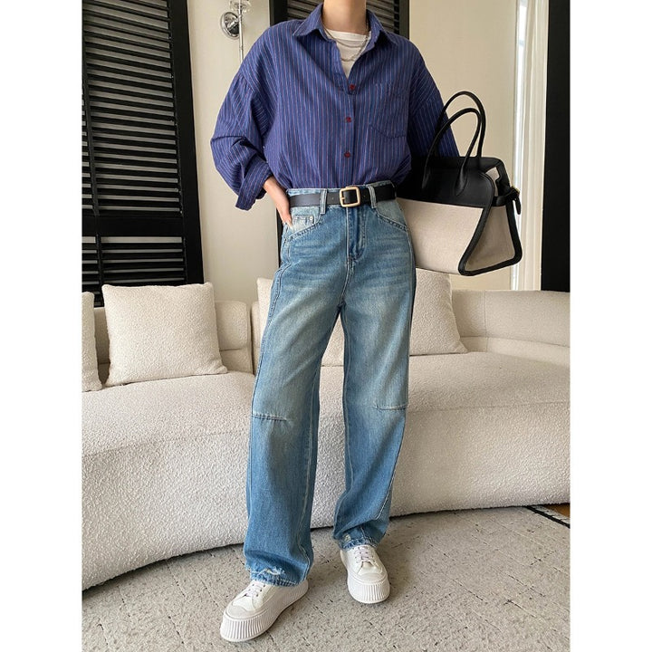 Damen lässige weite Chino-Hosen Drune