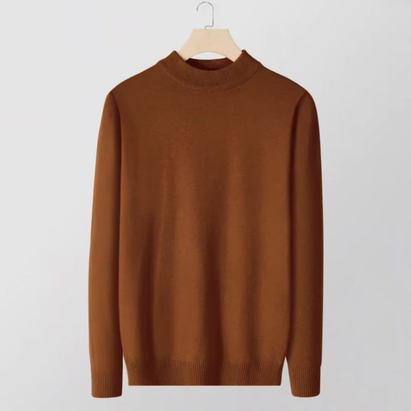 Damen Feinstrick-Stehkragenpullover aus Baumwollmix mit gerippten Bündchen Drune