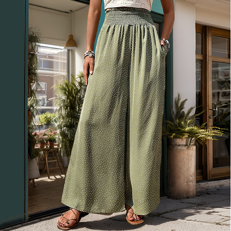 Damen Weite Sommerhose mit Gummizug Drune