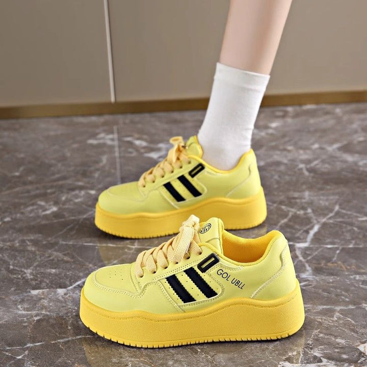 Damen Plattform Sneakers Drune