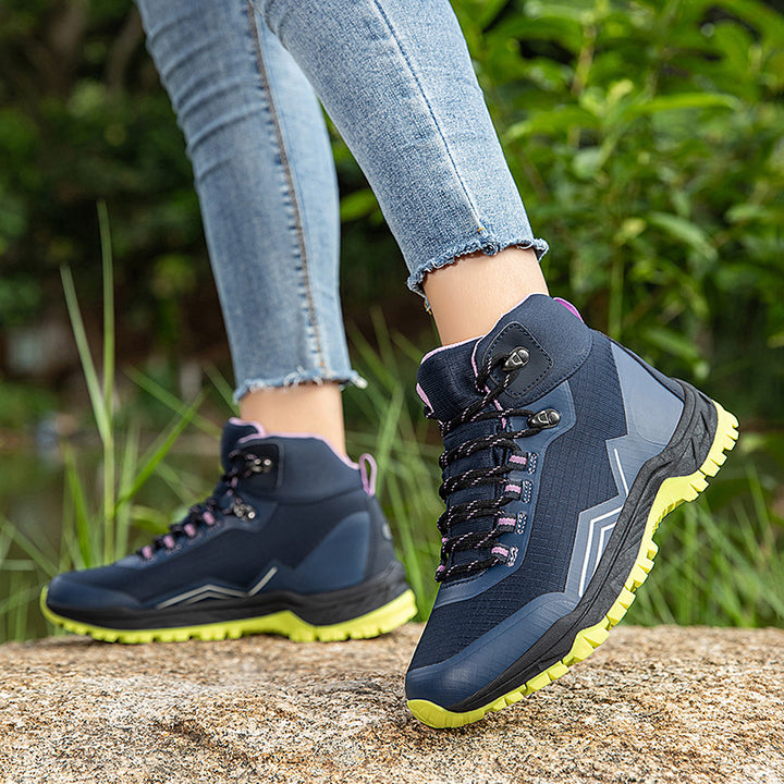 Damen Knöchelhohe leichte Wander‑ und Trekkingstiefel mit gepolstertem Schaft Drune
