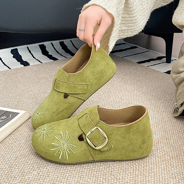 Damen Elegante und bequeme Clogs aus hochwertigem Wildleder Drune