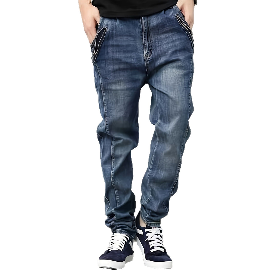Herren Bequeme Cargo Jeans mit seitlichen Taschen Drune