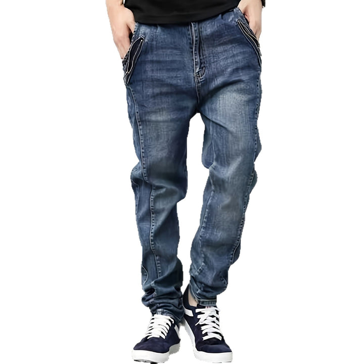 Herren Bequeme Cargo Jeans mit seitlichen Taschen Drune