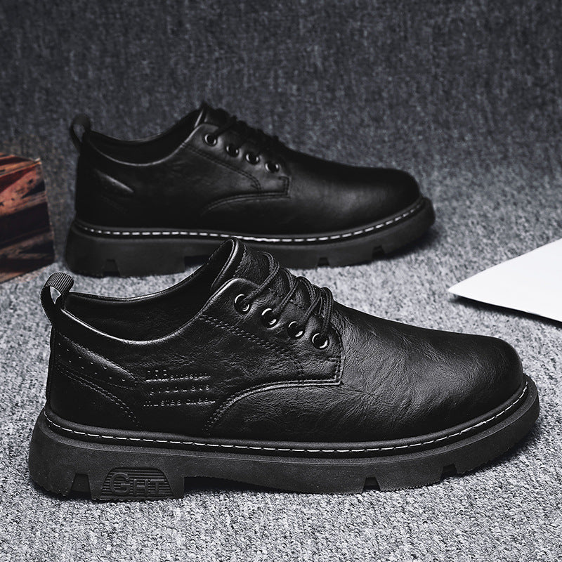 Herren Schnürschuhe aus hochwertigem Leder mit rutschfester Sohle Drune