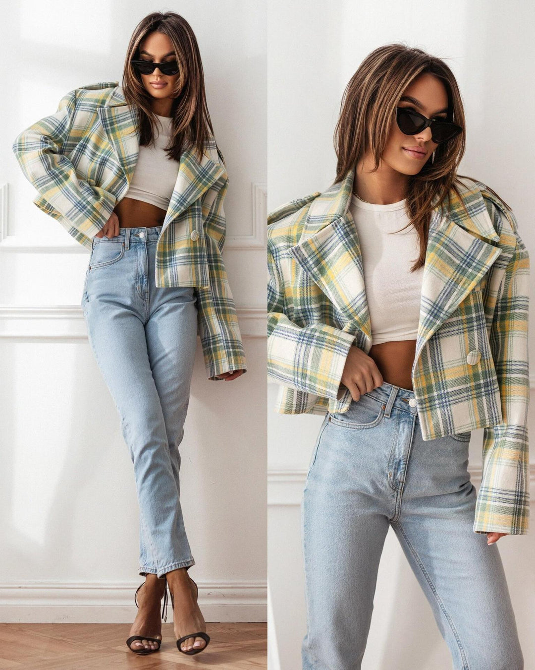 Damen Elegante Kurzjacke mit lässigem Schnitt und praktischen Taschen Drune