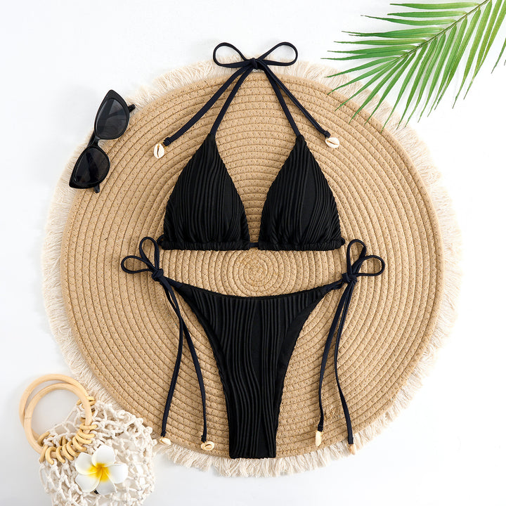 Damen Triangel-Bikini mit elegantem Rippendesign Drune