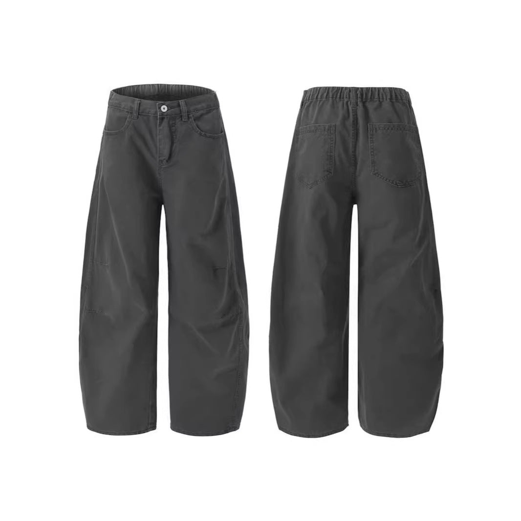 Damen Weitgeschnittene Utility-Cargo-Hose Drune