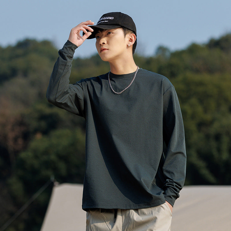 Herren Oversize-Sweatshirt aus Baumwollmix mit Rundhalsausschnitt und gerippten Bündchen Drune