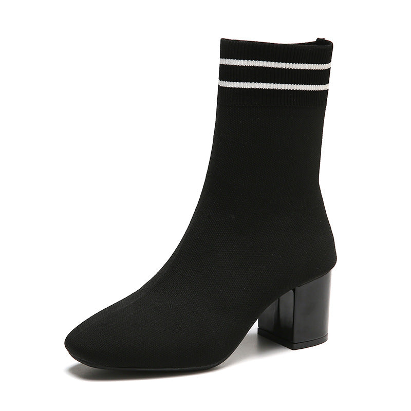 Damen Sportliche und elegante Knöchel-Stiefeletten Drune