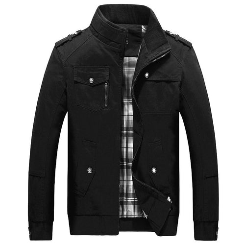 Herren nan leichte Canvas-Fieldjacke mit gesteppter Innenfütterung, Schulterklappen und kontrastierendem Rippbund Drune