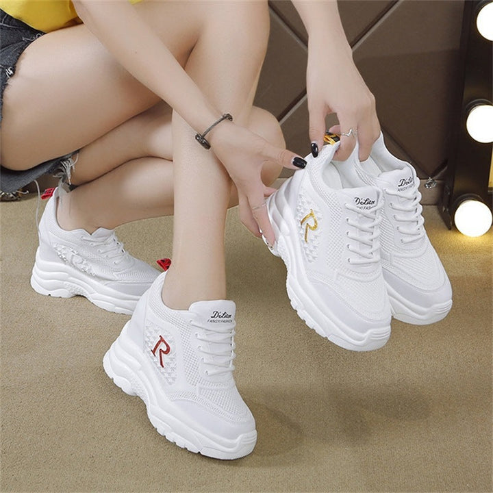 Damen Chunky Sneakers mit atmungsaktiver Mesh-Oberfläche und leichtem Komfort Drune