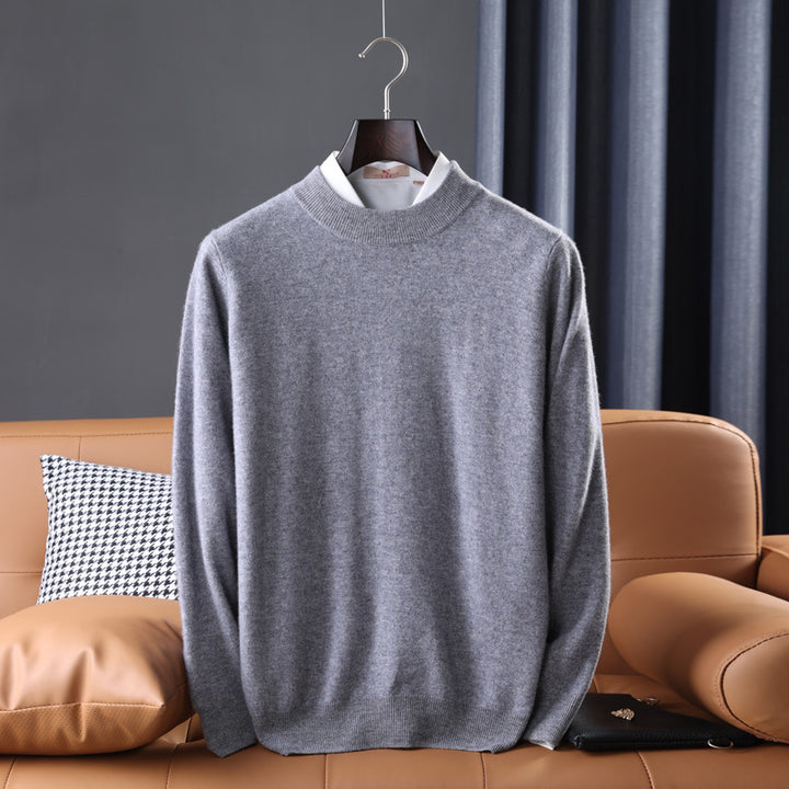 Herren Feiner Rollkragenpullover in schlanker Minimal‑Silhouette aus Woll‑Kaschmir‑Mix Drune