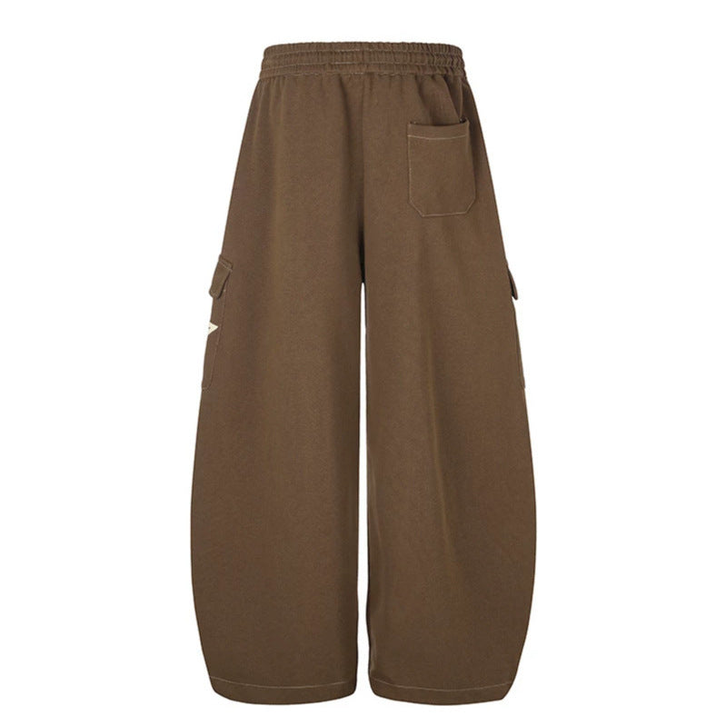 Damen Weite Cargo-Sweathose mit Sternapplikationen und Tunnelzugbund Drune