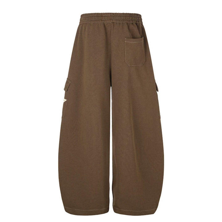 Damen Weite Cargo-Sweathose mit Sternapplikationen und Tunnelzugbund Drune