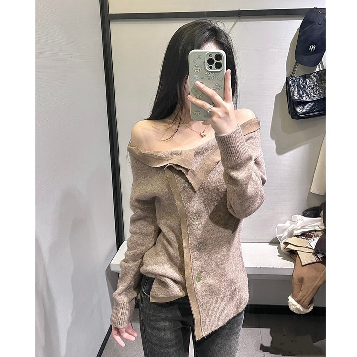 Damen Kuschelweicher Cardigan mit geschmackvollem Bindegürtel Drune
