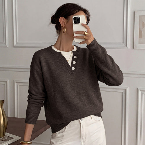 Damen lässiger Pullover Drune
